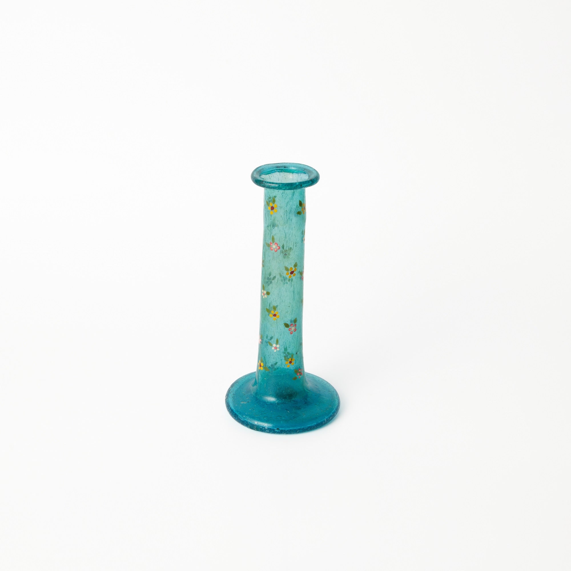 Handpainted Herati Candlestick In Turquoise MADE51 Shop