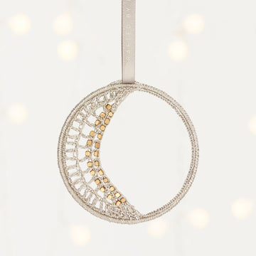 Silver Moon Ornament