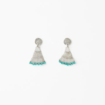 Fan Earrings in Turquoise