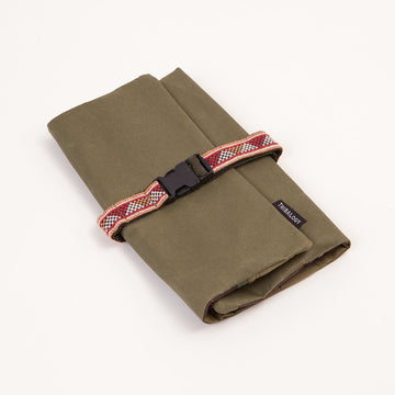 Hanging Toiletry Bag in Khaki