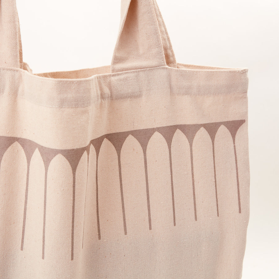 White Silk Screen Carrier Bag