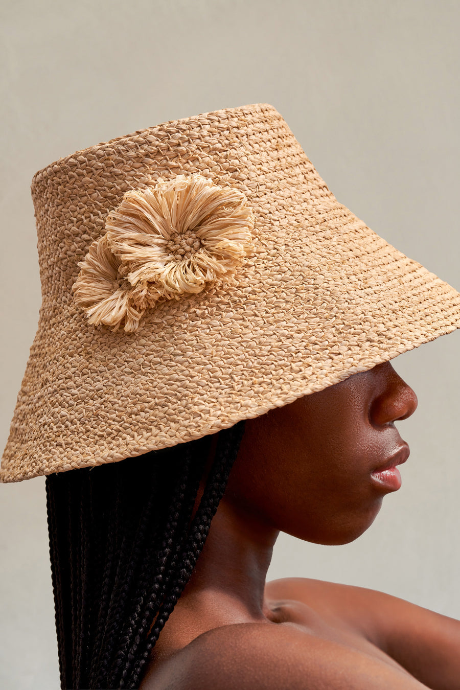 Handwoven Raffia Bucket Hat