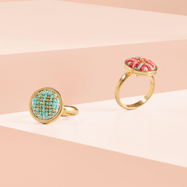 Puffy Gold Ring in Amour