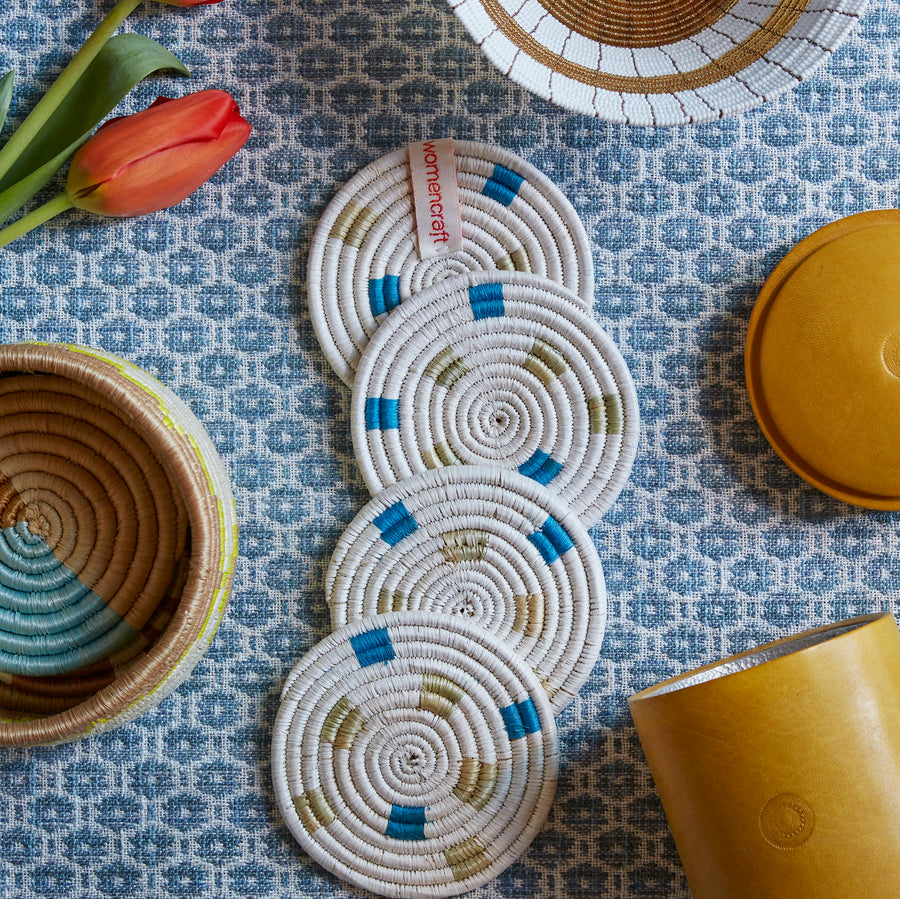 Blue Katakuru Ikiba Coasters - Set of 4