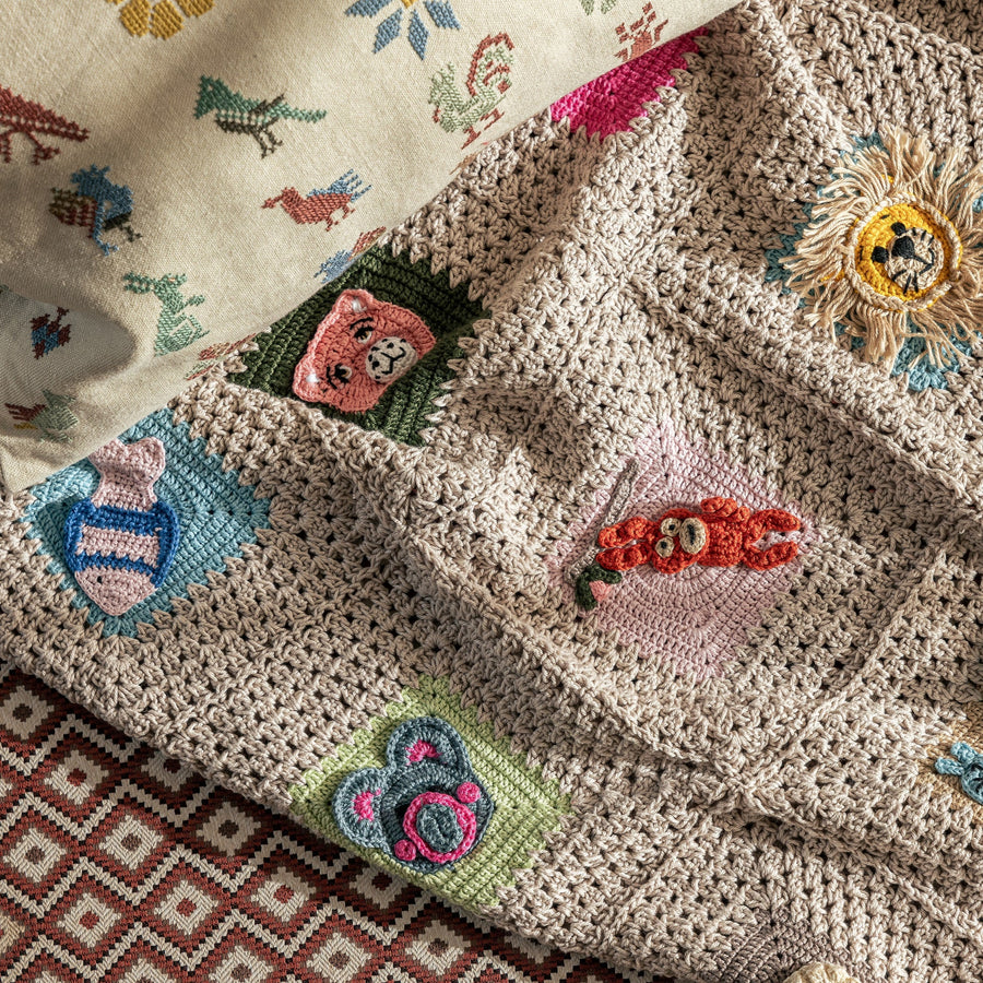 Leila Animal Crochet Blanket