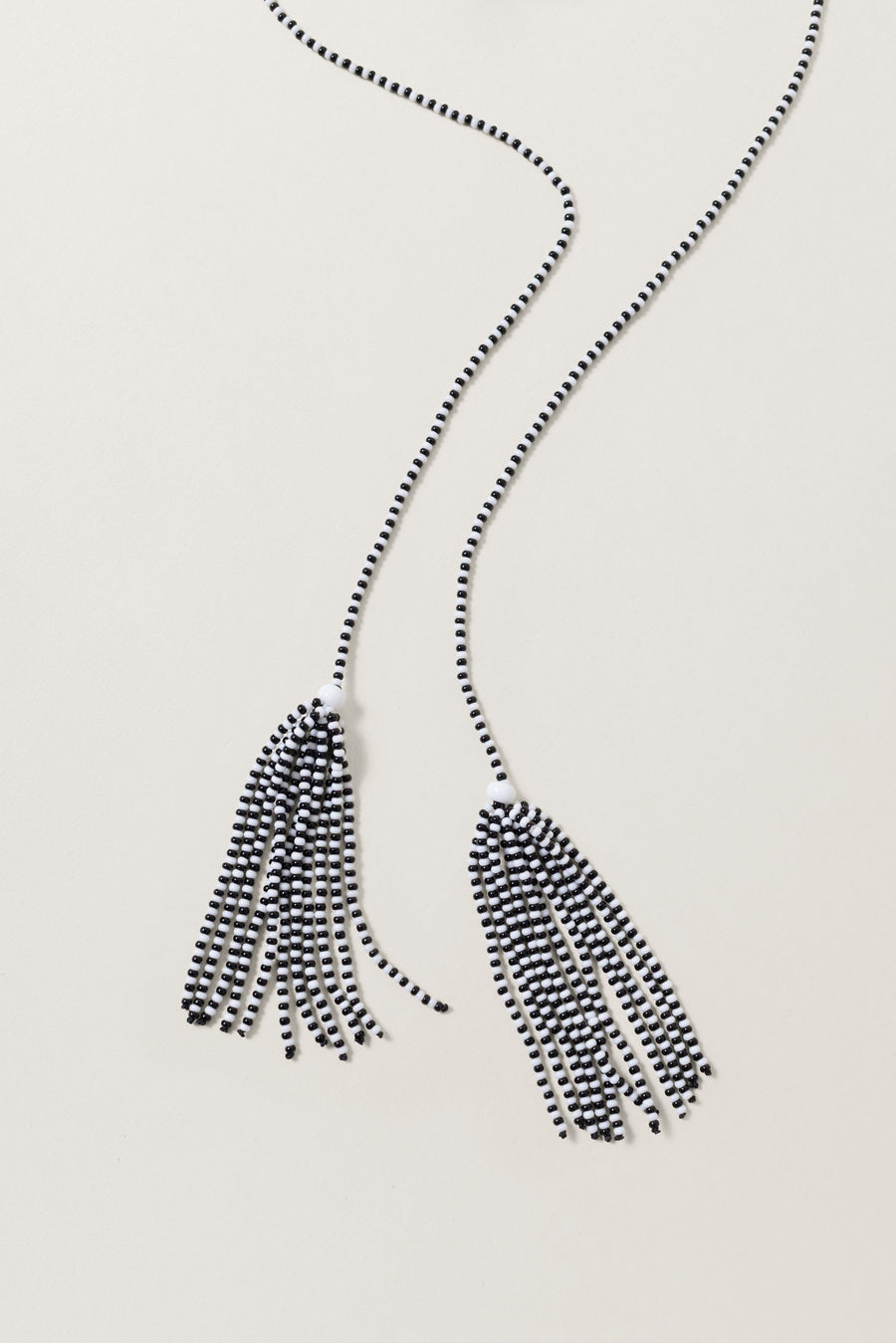 Lariat Necklace with Oval Centerpiece