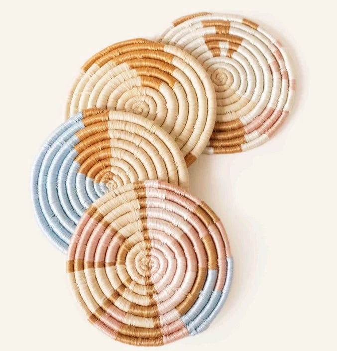 Abstract Form Coasters, Set of 4