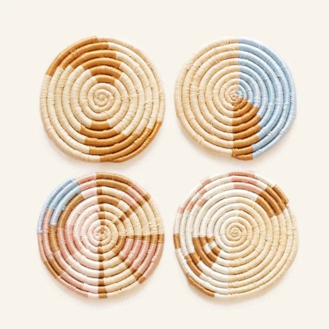 Abstract Form Coasters, Set of 4
