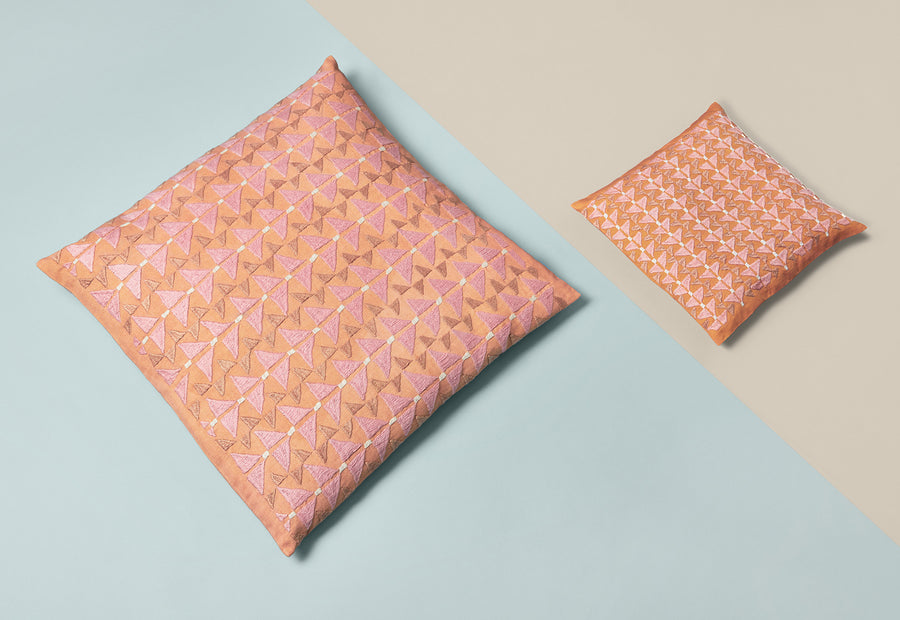 Small Benri Cushion in Pink