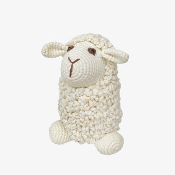 Farawee the Sheep, Crafted by Syrian Refugees, Crocheted Toys, Bebemoss