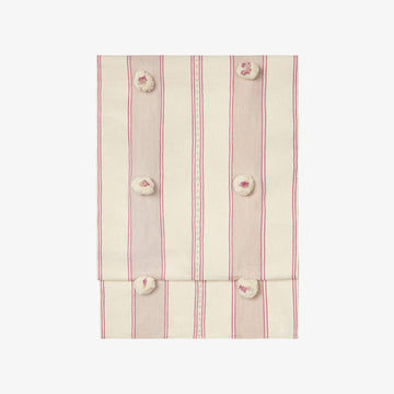 Kayin Pom-Pom Bed Runner in Plum & Pink