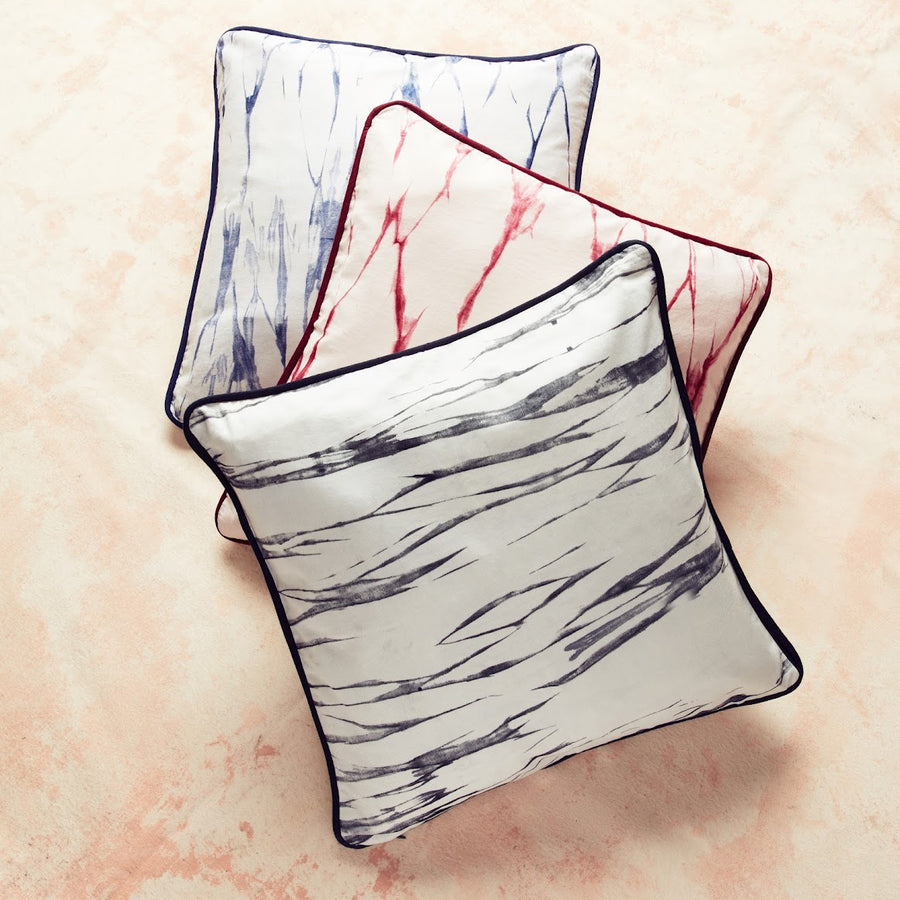 Cushion Cover in Shibori Blue