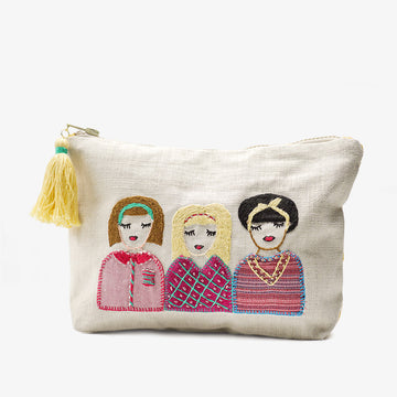Pouch of Unity, Crafted by Syrian Refugees, Handstitched Accessory, Rim N Roll