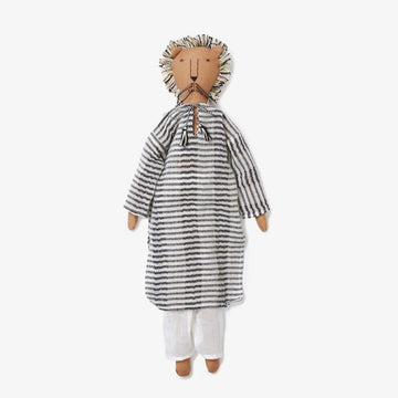 Kom the Lion Doll, Crafted by Afghan Refugees, Handmade Dolls, SilaiWali