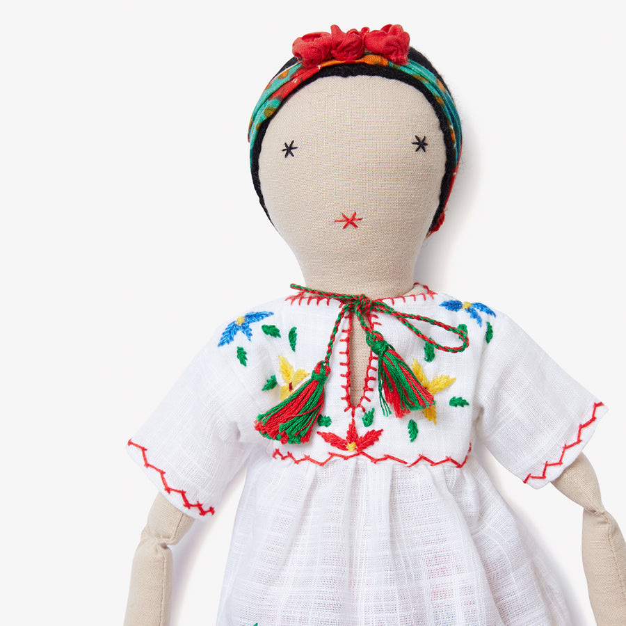Frieda Doll, Crafted by Afghan Refugees, Handmade Dolls, SilaiWali