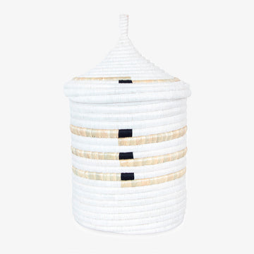 Kitwaro Uru Basket, Crafted by Syrian Refugees, Handweaved Homewares, Womencraft